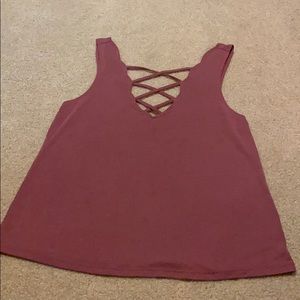 Pink/maroon/rose Tank top